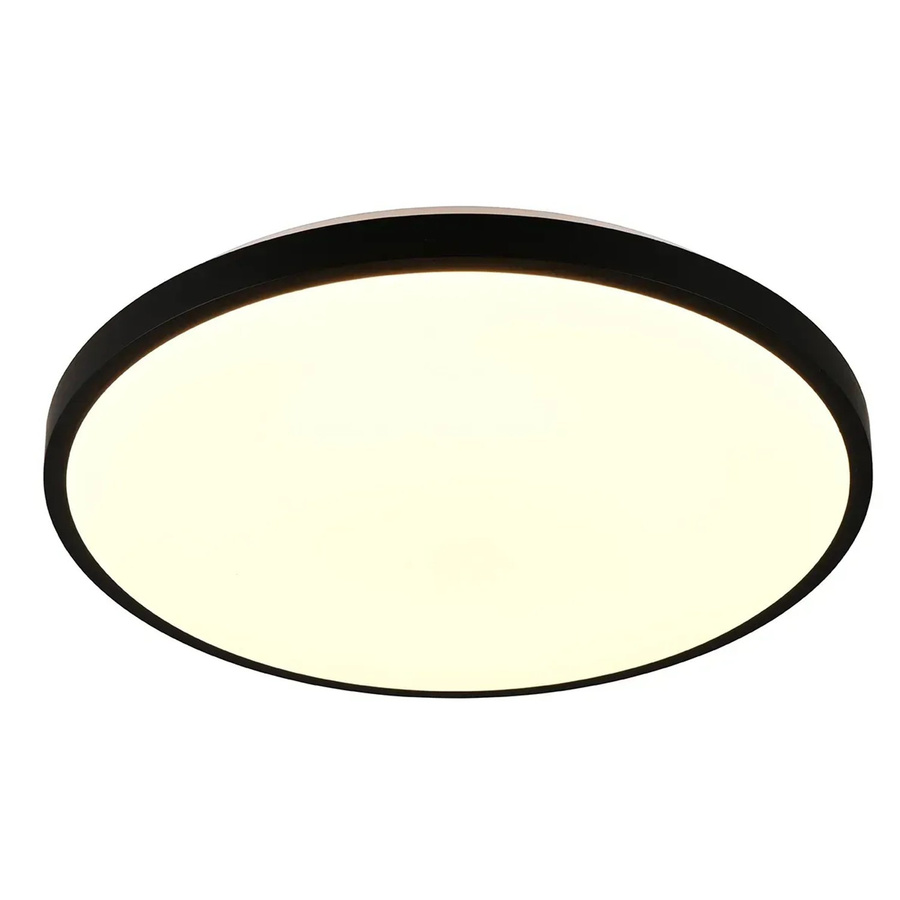Reality LED-Deckenleuchte Slope Schwarz matt, dimmbar mit Fernbedienung, Durchmesser: 48,5 cm - Bild 2
