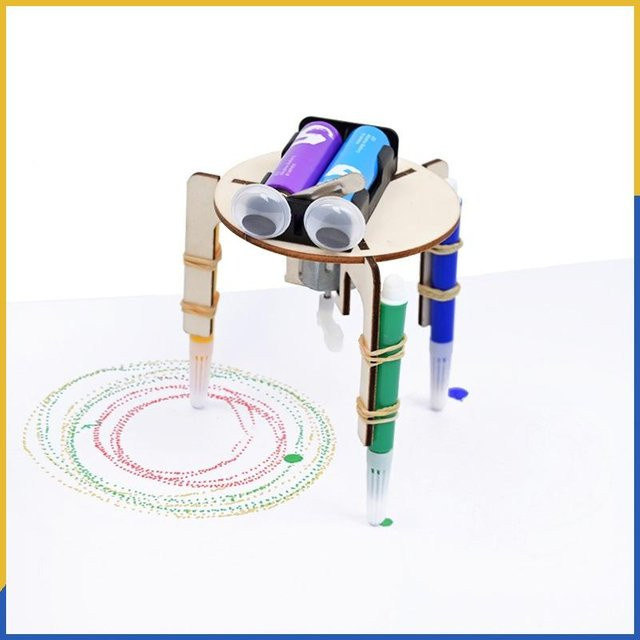 MEADE Elektrischer Vibrations-Graffiti-Roboter, Bausatz, Braun, ab 14 Jahre - Bild 1