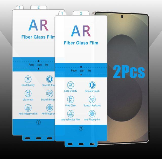 2 Stück AR Antireflexions-Frontscheibenschutz für Samsung Galaxy S25 S24 S23, transparente HD Schutzfolie - Bild 1