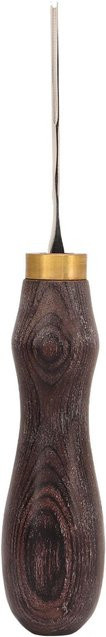 Professionelles Lederkanten-Anfaswerkzeug von DIYelecs aus Ebenholz in Braun mit 0,7 mm Schrägschnitt - Bild 1
