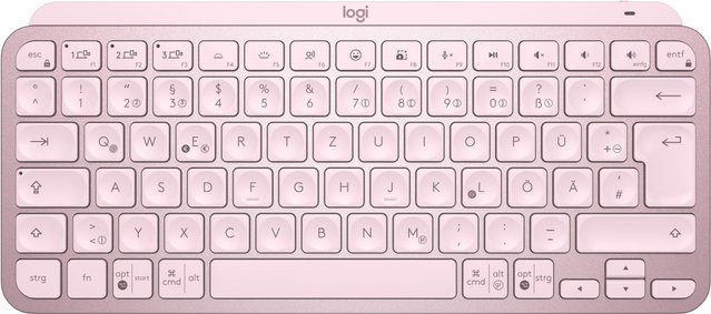 Logitech MX Keys Mini Bluetooth Tastatur QWERTZ DE in Pink - Bild 1