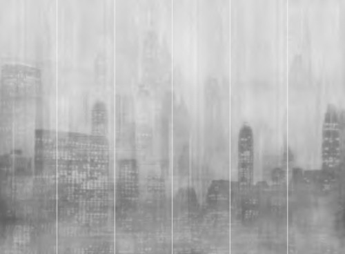 Jannelli & Volpi Mural Toronto 41400 Wandtapete aus Vinyl in Grau mit modernem Abstract City Design - Bild 1