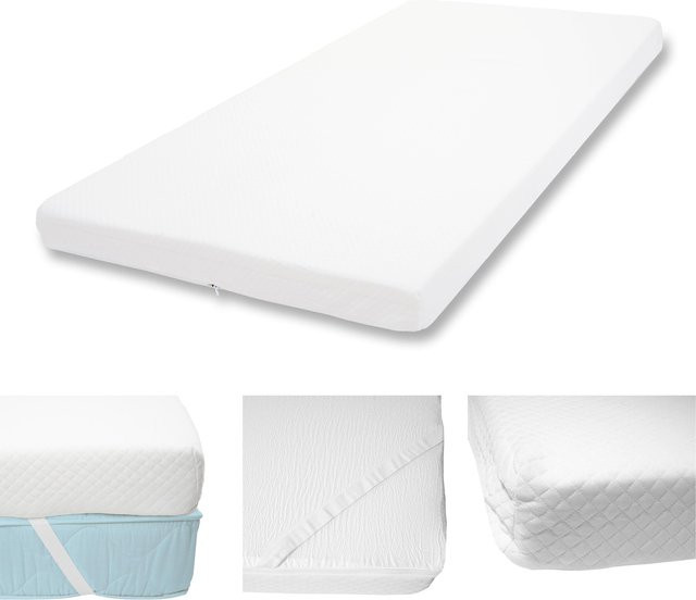 MCW Kaltschaum-Matratzentopper MCW-E63 in Weiß, Höhe: 10 cm, B/T: 90 x 200 cm - Bild 1