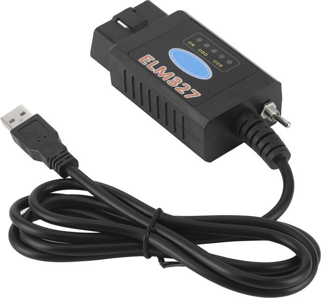 Igeteck OBD2 Scanner Adapter Bluetooth Diagnosegerät für Ford in Grau - Bild 1
