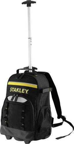 Stanley Essential Werkzeugrucksack mit Teleskopgriff Schwarz Gelb - Bild 1