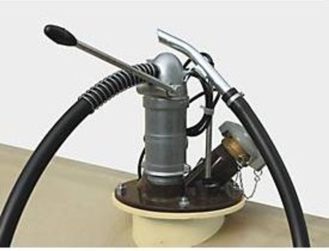 Handpumpe CEMO in Silber mit 0,25 l/Hub, Auslaufkrümmer und 1,5 m Schlauch - Bild 3