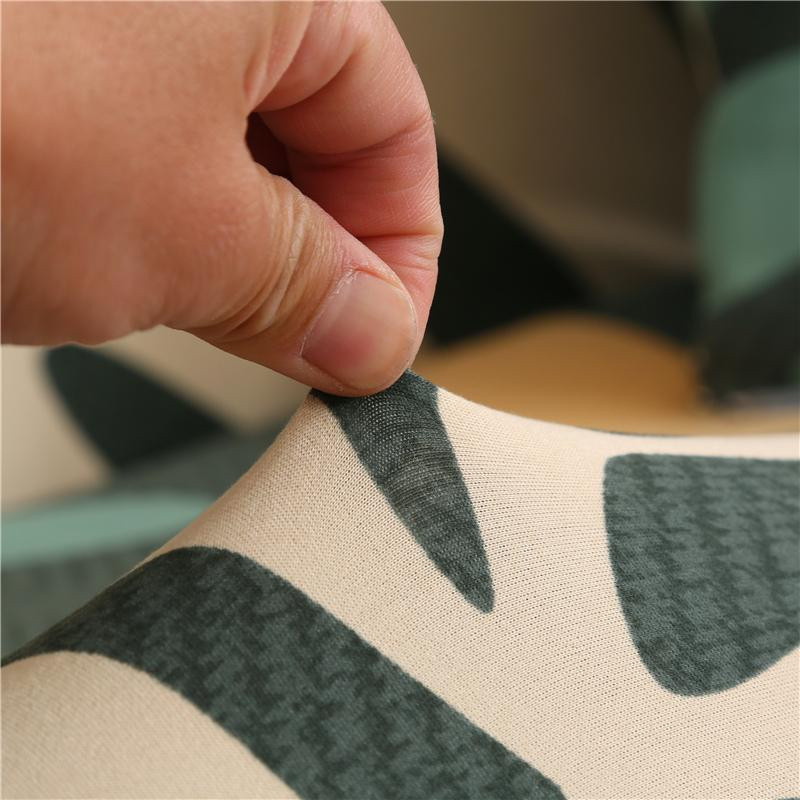 S-EMIGA Elastischer Sofa-Bettbezug mit Streifen-Design aus Spandex und Polyester, Armlos, Größe S (Länge: 120-150 cm) - Bild 2