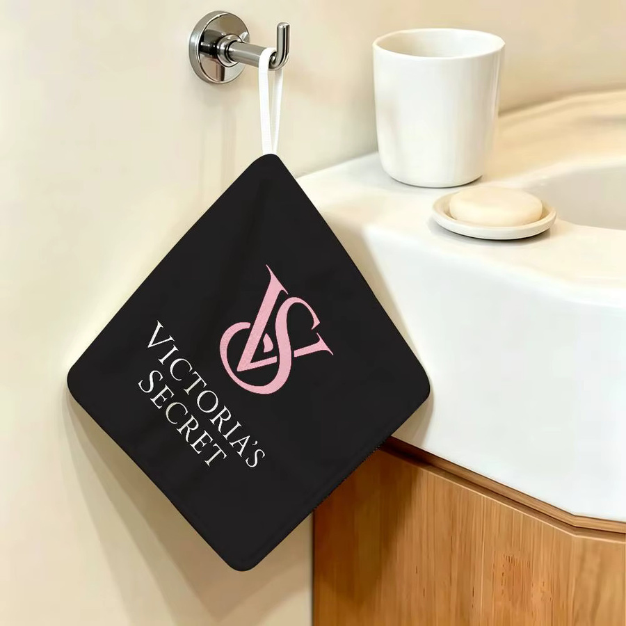 Victoria's Secret Handtuch aus Baumwolle und Mikrofaser in Schwarz - Bild 1