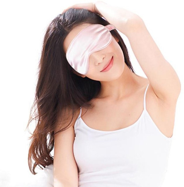YUKUI Schlafmaske aus imitierter Seide, Unisex - Bild 1