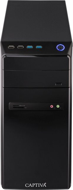 Captiva Business/Office R10-0448 Desktop PC in Schwarz mit AMD Ryzen 7 5700G, 16 GB RAM, 250 GB SSD, 4 TB HDD und Windows 11 Home - Bild 1