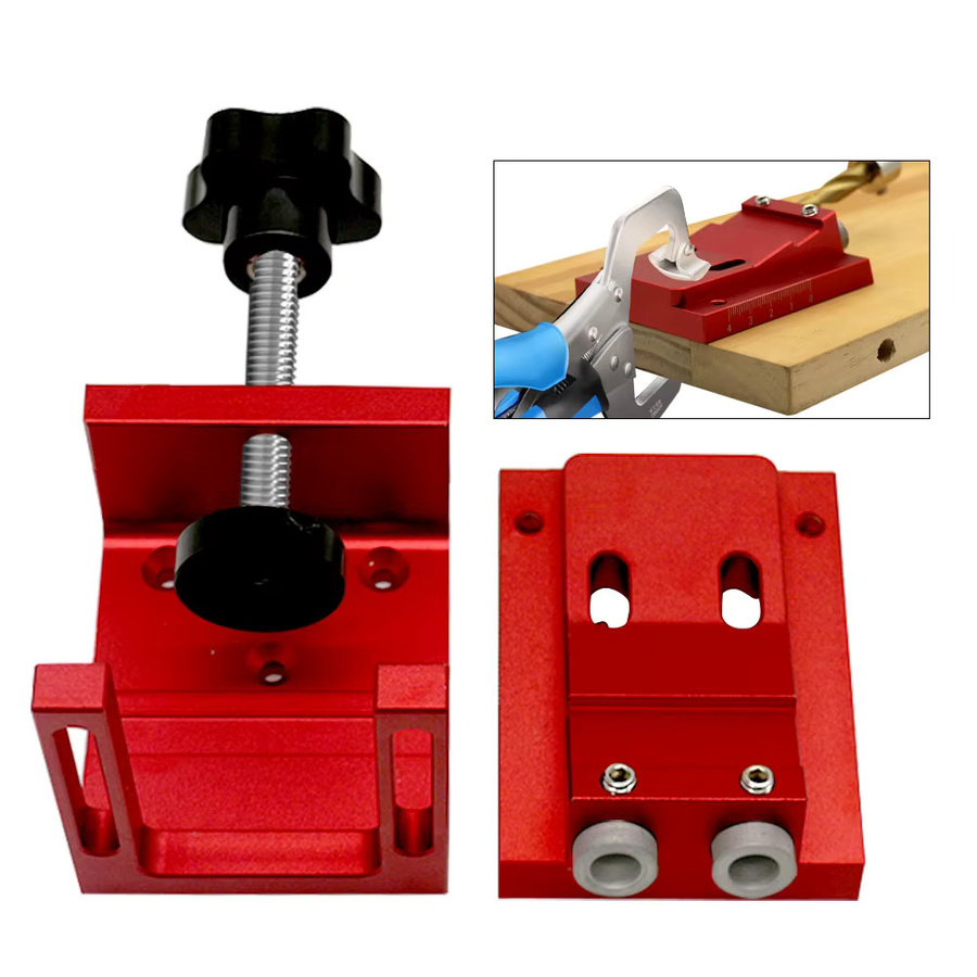 GDART Multi-Tool Pocket Bohrer Guide Dübel Jig Set aus Aluminium für Schräglochbohrungen und DIY Holzarbeiten - Bild 4