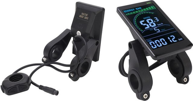 M6C Elektrofahrrad LCD Display mit 6-poligem wasserdichtem Kabel in Schwarz von shoemst - Bild 1
