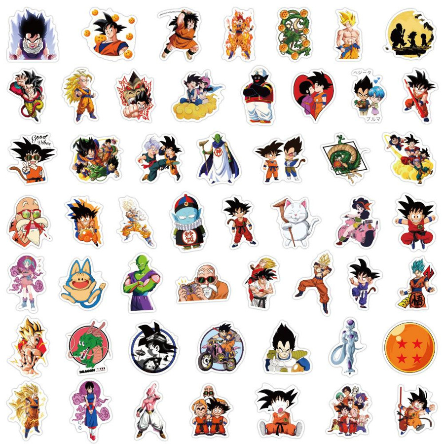 Dragon Ball Graffiti Aufkleber 50-teiliges Set bunt - Bild 2