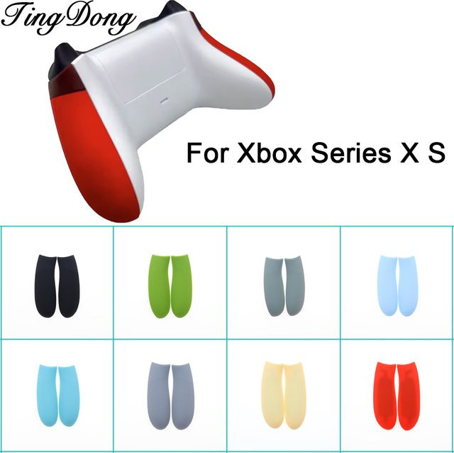 TingDong Silikon Griffabdeckung für Xbox Series X S Wireless Controller, 1 Paar weiche Gummi-Seitenhüllen Links und Rechts - Bild 1