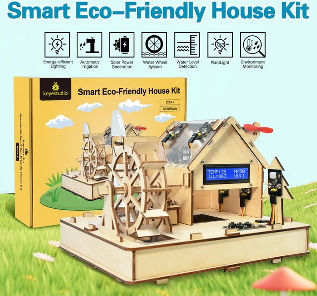Keyestudio Smart Eco-Friendly House Starter Kit für Arduino in Multicolour mit C++-Programmierung als DIY-Elektronik Lernset - Bild 1