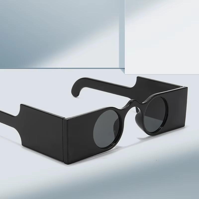 Glazzy Sonnenbrille, Damen, Vollrand, rund, Kunststoff, schwarz - Bild 2