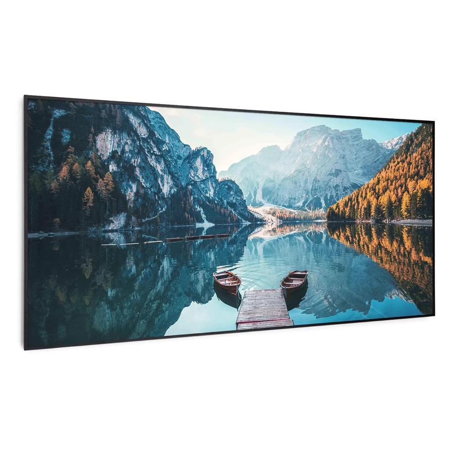 Klarstein Wonderwall Air Art Smart Infrarotheizung mit App-Steuerung Motiv See in Schwarz, B/H: 120 x 60 cm - Bild 2