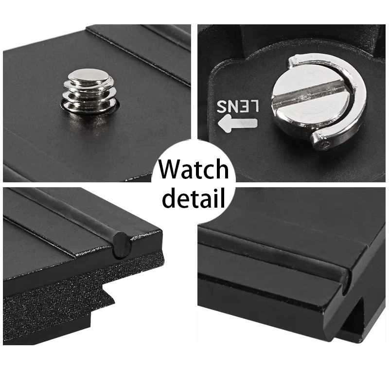 BEXIN 200PL-PRO Schnellwechselplatte Arca-Swiss zu Manfrotto RC2 Adapterhalterung für Kamerastativköpfe in Schwarz - Bild 4
