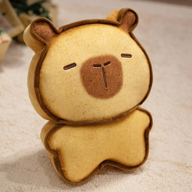GDzaccly Kawaii Brotkapybara Plüschtier Cartoon Tiere Kuscheltierpuppe - Bild 1
