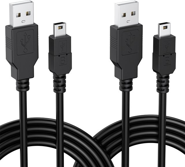 Sony USB-Ladekabel für PS3-Controller, Kamera, GPS und GoPro, Farbe: Schwarz, Länge: 1,8 m - Bild 1