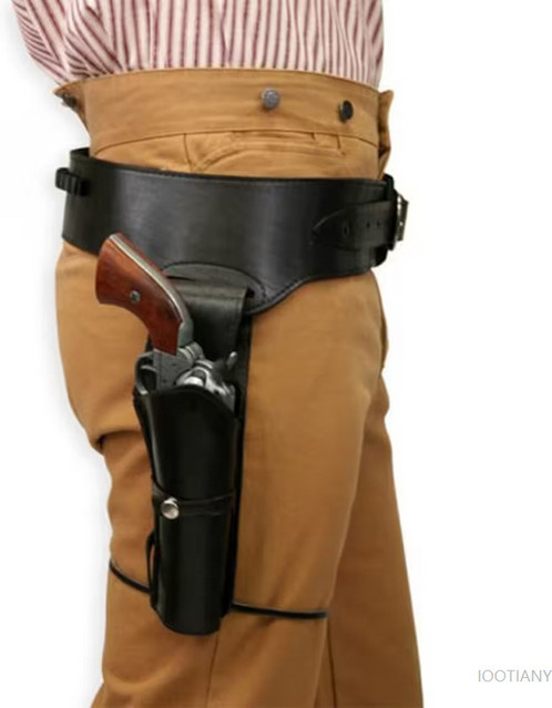 QAZH Western Pistole Holster Gunman, Zubehör, Schwarz, Kunststoff - Bild 1