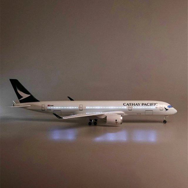 Hang Kun Airbus A350 Cathay Pacific Modell, 1:142, mit Lichtern und Reifen, ab 14 Jahren - Bild 1