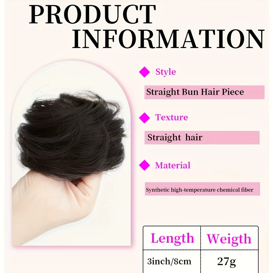 allaosify Haarteil Chignon, synthetisch, Damen - Bild 4