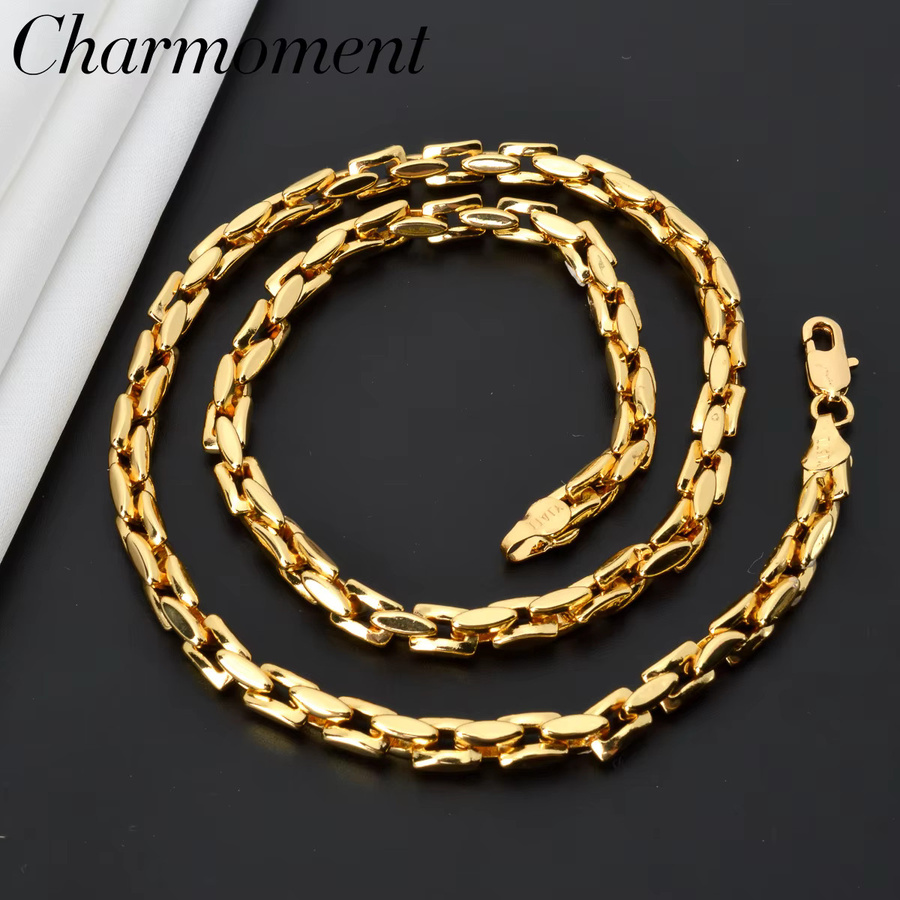 Halskette kubanische Glieder, Gold, Unisex - Bild 2