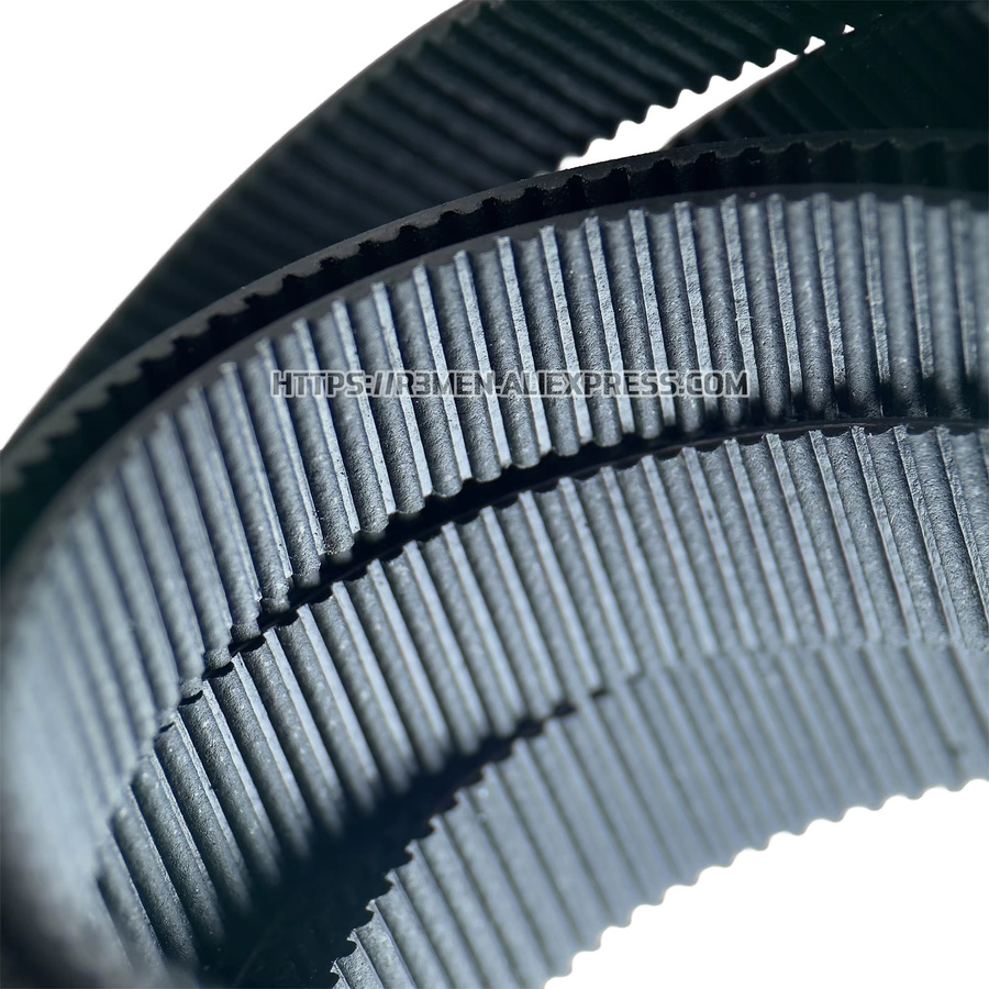 R3men EPDM 1,5 GT 6 mm/9 mm offener Zahnriemen für 3D-Drucker in Schwarz - Bild 3