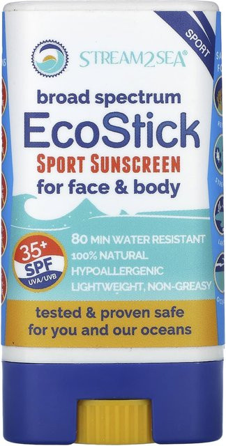 Stream2Sea Ecostick Sports Sunscreen, LSF 50+, 14 g, Unisex - Bild 1