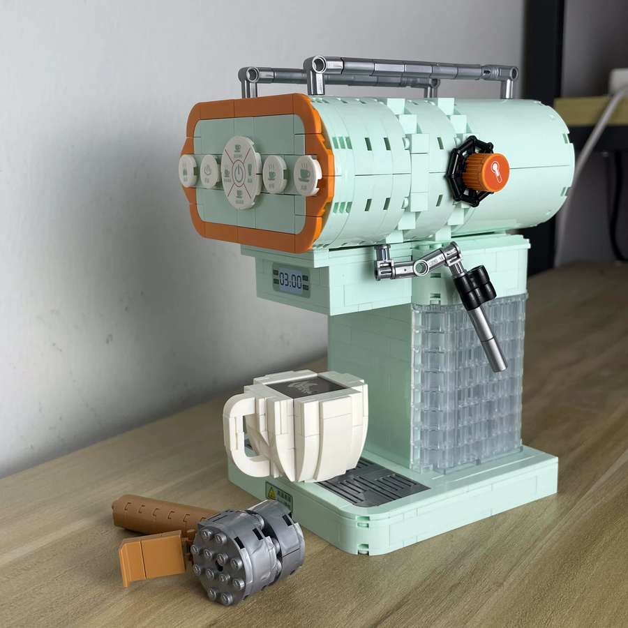 Doubuilt Retro-Brot- und Kaffeemaschinen-Bausteinset - Bild 1