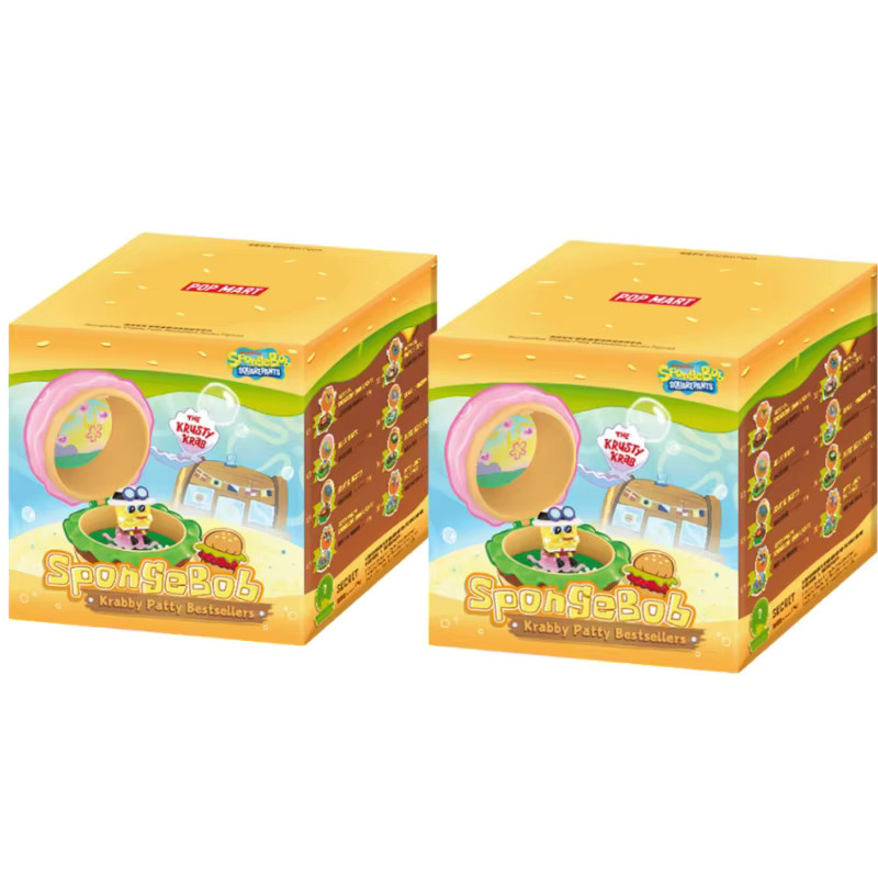 POP MART SpongeBob Krabby Patty Blind Box, Anime-Figur, Einzelfigur - Bild 6
