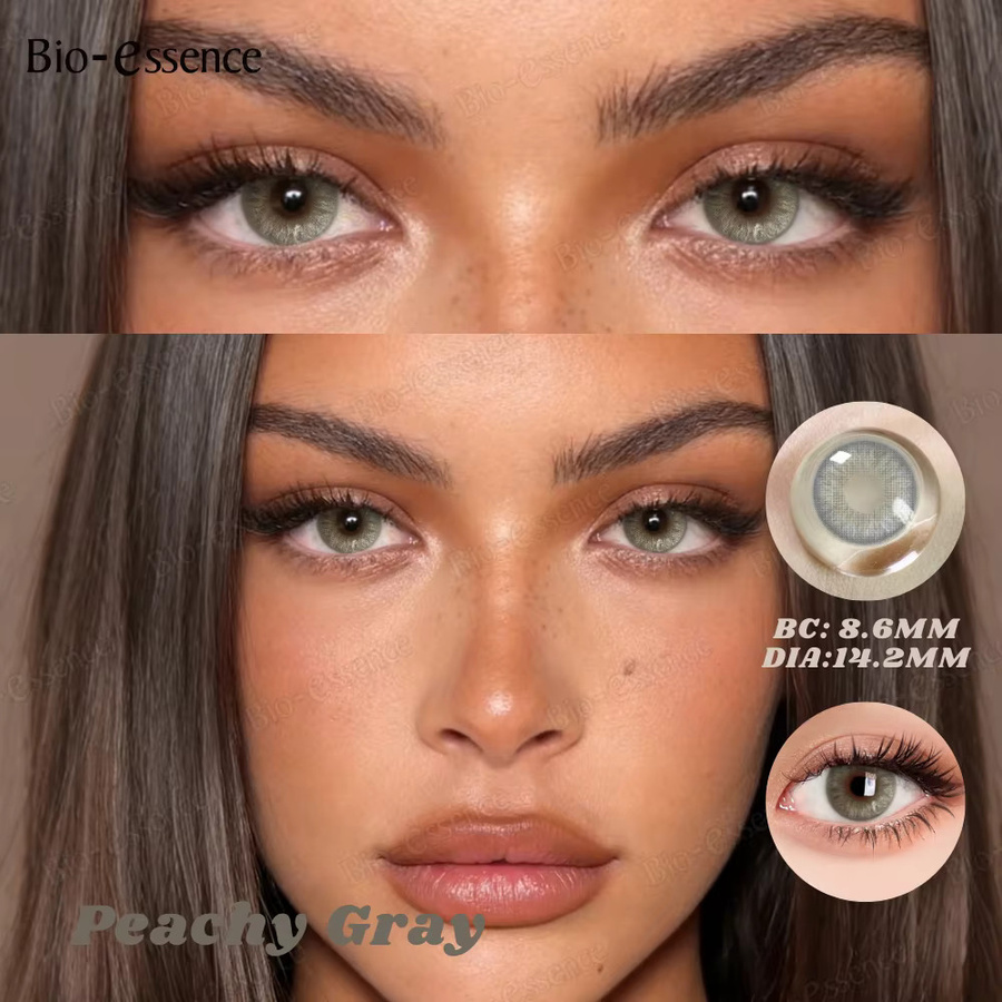 Bio-essense Farbkontaktlinsen, Aoki Grey, Natürlich - Bild 2