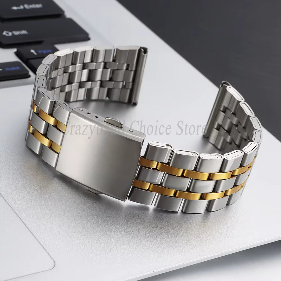 Uhrenarmband Edelstahl, Silber, Damen Herren - Bild 3