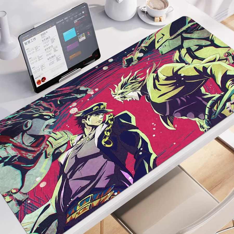 JoJo's Bizarre Adventure INS Tide Große Schreibtischunterlage Multicolour Gaming-Zubehör für PC und Studenten - Bild 3