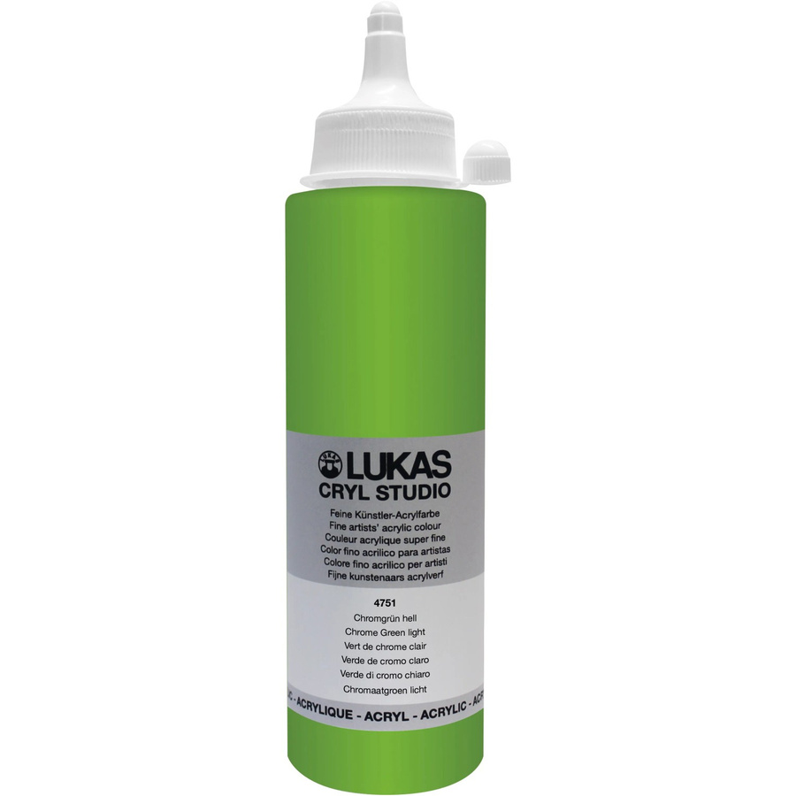 Lukas Cryl Studio Premium-Acrylfarbe Chromgrün hell 250 ml - Bild 2