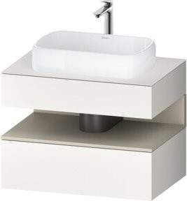 Duravit Waschtischunterschrank Qatego in Weiß, B/T/H: 80 x 55 x 60 cm - Bild 1