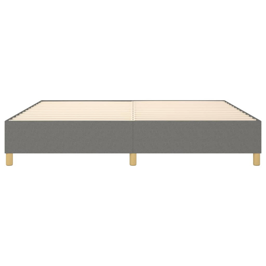 vidaXL Boxspringbett aus Stoff in Grau, B/T/H: 140 x 200 cm - Bild 3