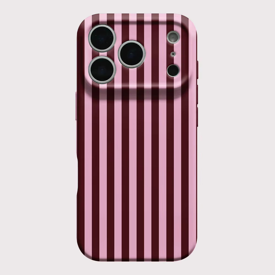 Clmj Swag Handyhülle mit vertikalen Streifen für Xiaomi Mi 15T 14T 13 12 9 10 11 Poco C40 M5 X3 F4 NFC Pro 4G 5G in Pink, glänzende harte PC-Hülle - Bild 2