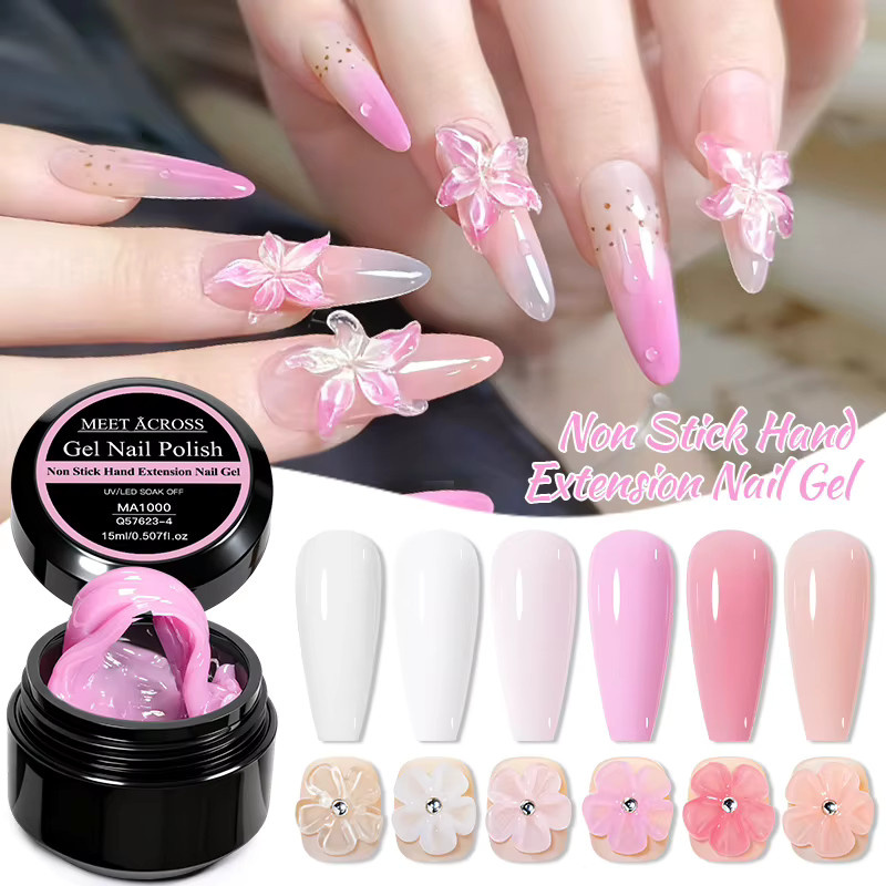 MEET ACROSS Gel-Nagellack, klar, glänzend, 15 ml - Bild 1