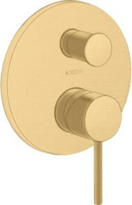 Hansgrohe Axor Starck UP Fertigmontageset mit Pin-Griff und Keramik-Unterputzarmatur in Gold - Bild 1