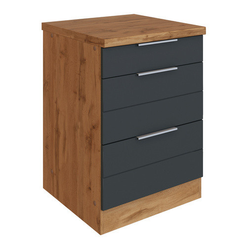 Auszugsunterschrank Faro von HELD MÖBEL in Grau, B/H/T: 60 x 86 x 60 cm - Bild 1