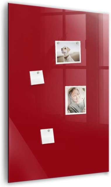 Tulup Glasmagnettafel Rot B: 60 cm, H: 90 cm - Bild 1