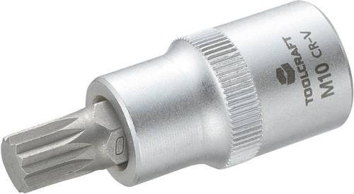TOOLCRAFT Innen-Vielzahn XZN Steckschlüssel-Bit-Einsatz 10mm 1/2 Zoll in Silber - Bild 1