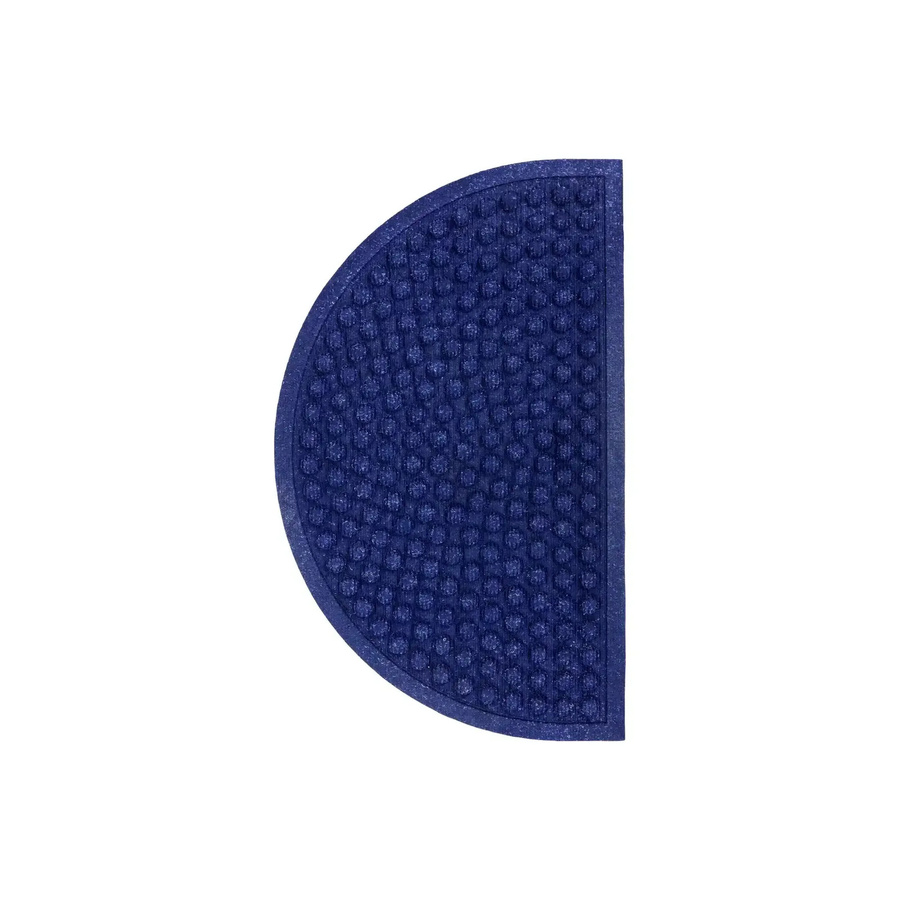 House Doctor Fußmatte Entry halbrund blau B: 75 cm, T: 45 cm - Bild 1