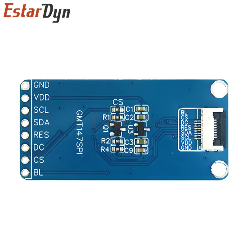 Estardyn 1,47 Zoll TFT LCD-Display ST7789 SPI Vollfarbiger Bildschirmmodul mit Weitwinkelansicht in Blau, Auflösung 172 x 320 - Bild 2