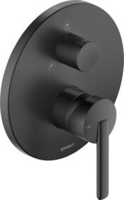 Duravit Balcoon Fertigmontageset mit UP-Brause und Einhebelmischer, 2-er Mischbatterie, Rund, Schwarz Matt - Bild 1