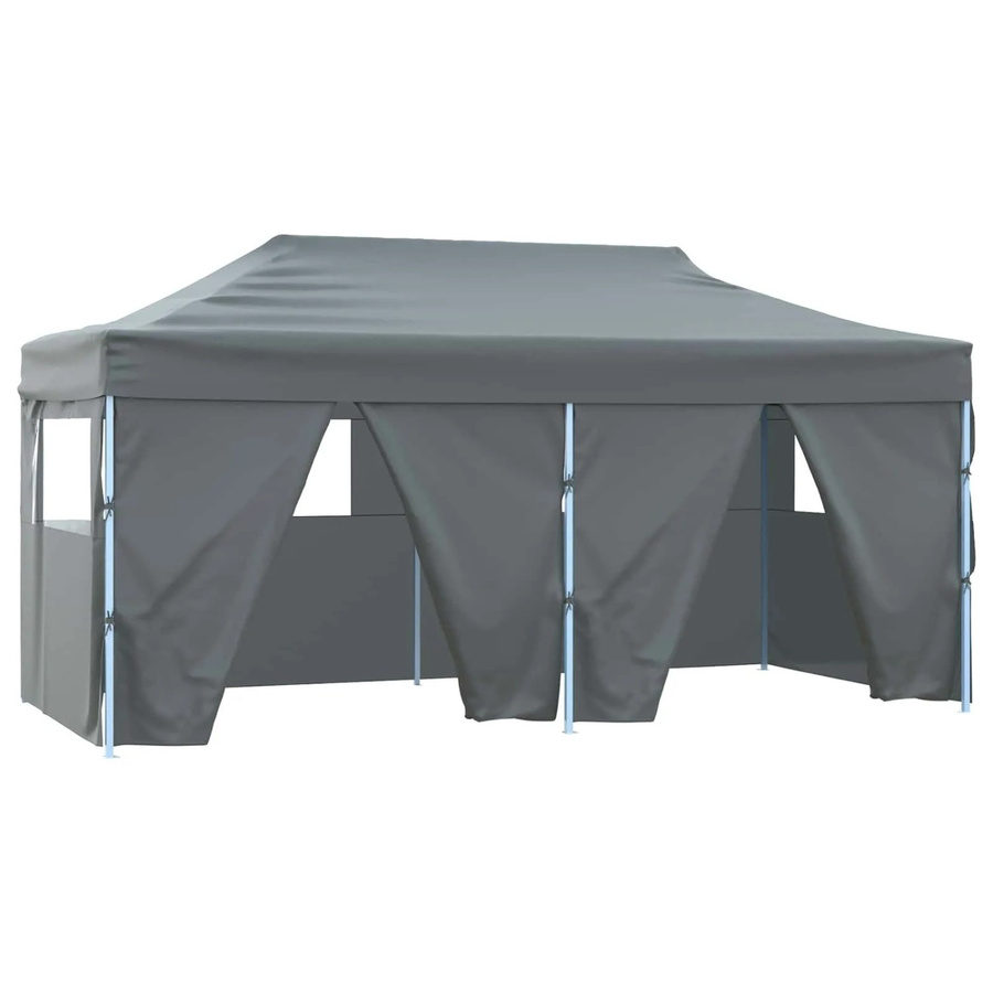 vidaXL Party-Zelt aus Oxford-Stoff und Stahl in Anthrazit, B/T/H: 580 x 291 x 315 cm - Bild 2