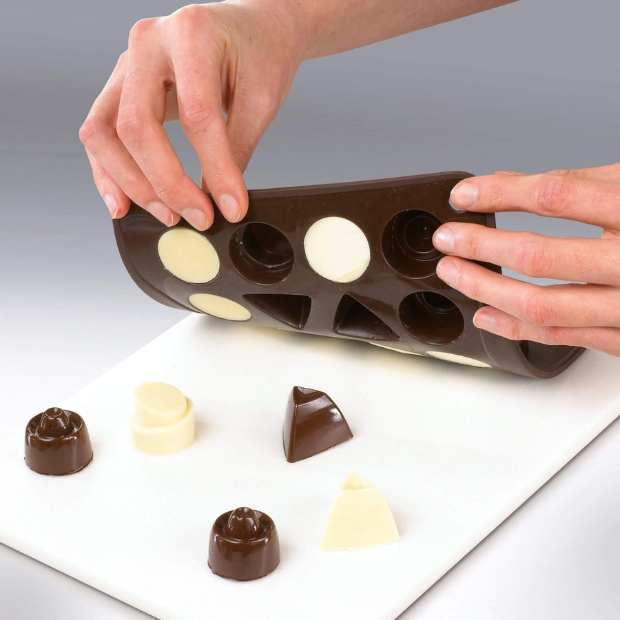 Dr. Oetker Silikonform Classic Confiserie in Braun für Cake Pops, spülmaschinenfest und gefriergeeignet - Bild 2