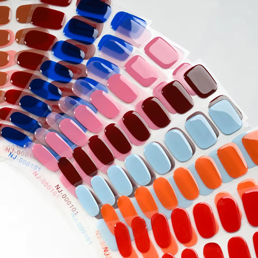 MAFANAILS Nagelstreifen, rot, glänzend, 16 Stück, Unisex - Bild 2